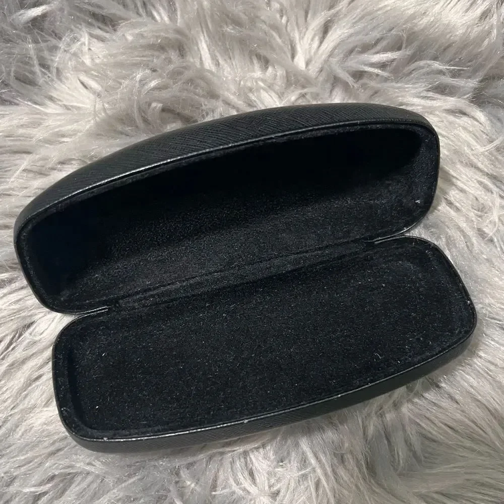 Salvatore Ferragamo hard shell eyewear case Textured Black
